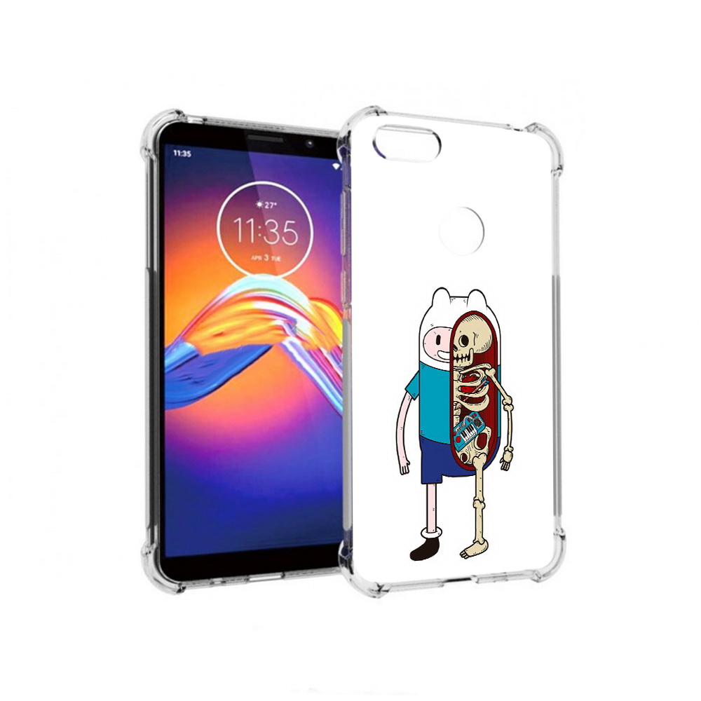 

Чехол MyPads Tocco для Motorola Moto E6 Финн скелет (PT227058.343.187), Прозрачный, Tocco