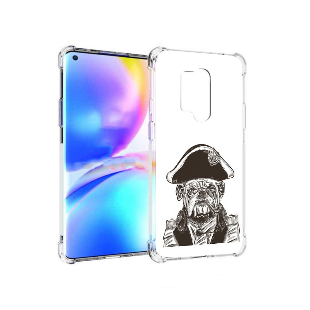 

Чехол MyPads Tocco для OnePlus 8 Pro мопс генерал (PT148281.139.483), Прозрачный, Tocco