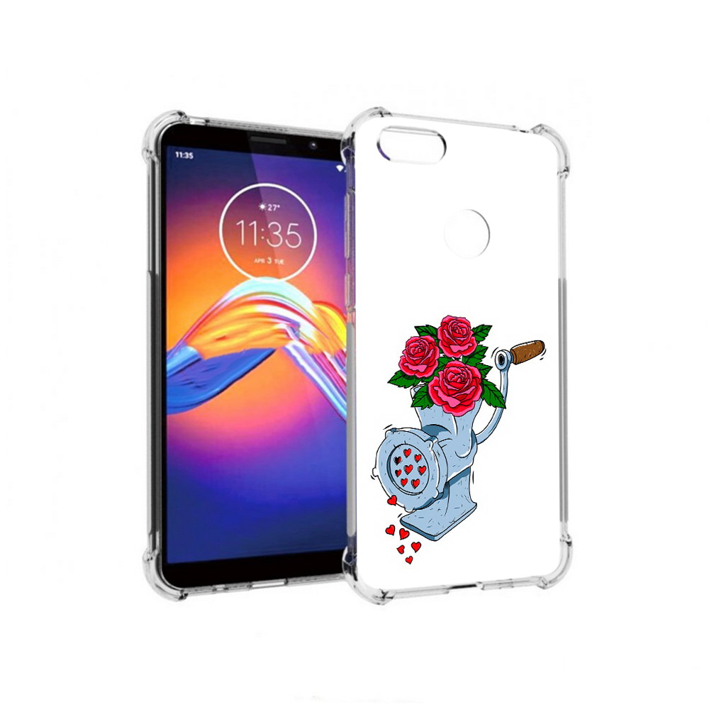 

Чехол MyPads Tocco для Motorola Moto E6 Цветочные сердца (PT227058.343.199), Прозрачный, Tocco