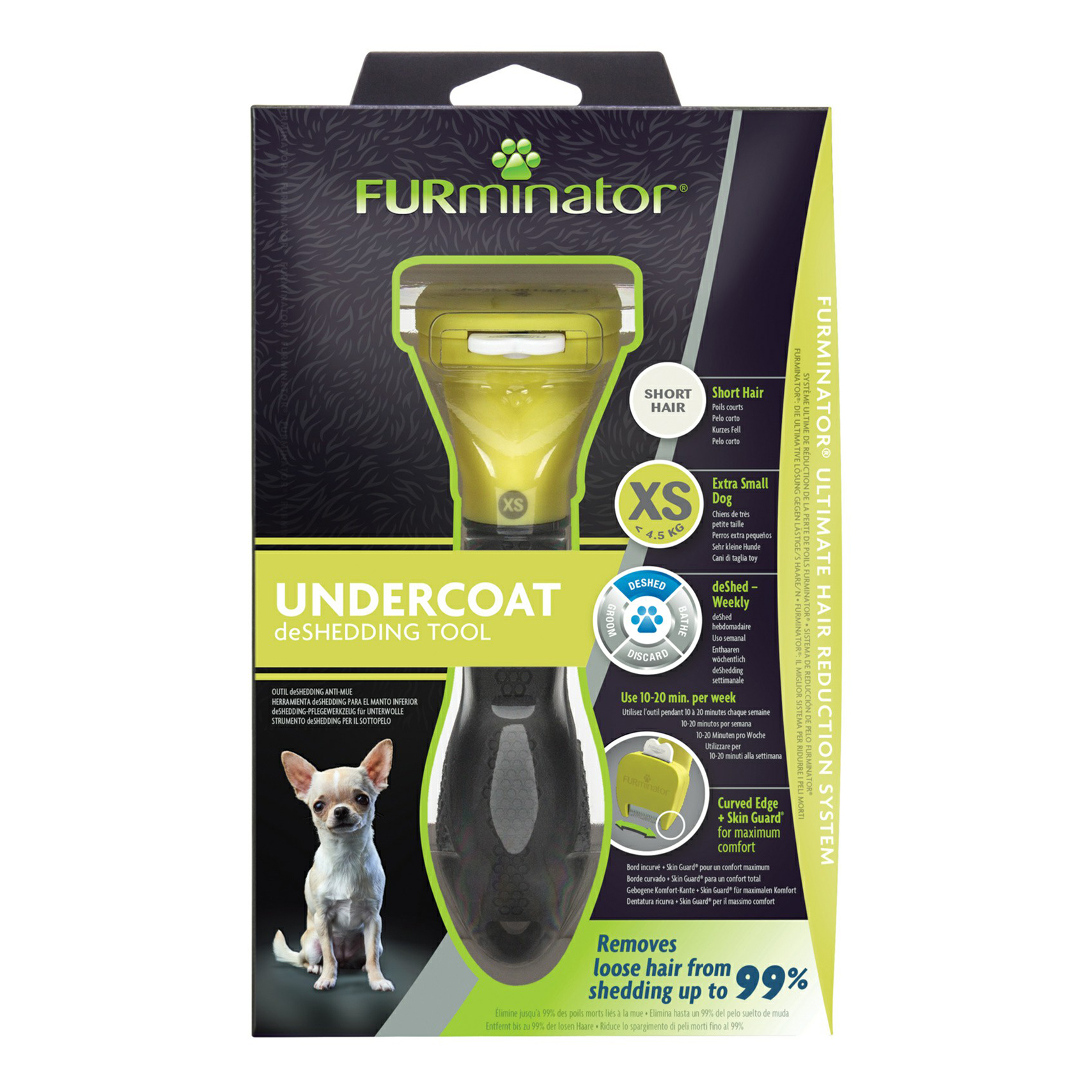 

Фурминатор для собак FURminator XS, Желтый;серый