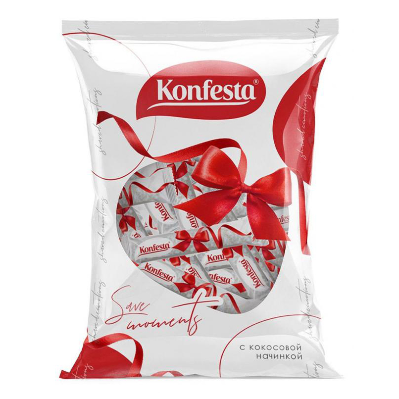 

Конфеты Konfesta с кокосовой начинкой 200 г