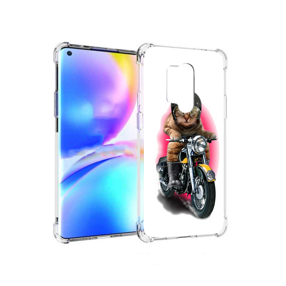 

Чехол MyPads Tocco для OnePlus 8 Pro мото-кот (PT148281.139.485), Прозрачный, Tocco