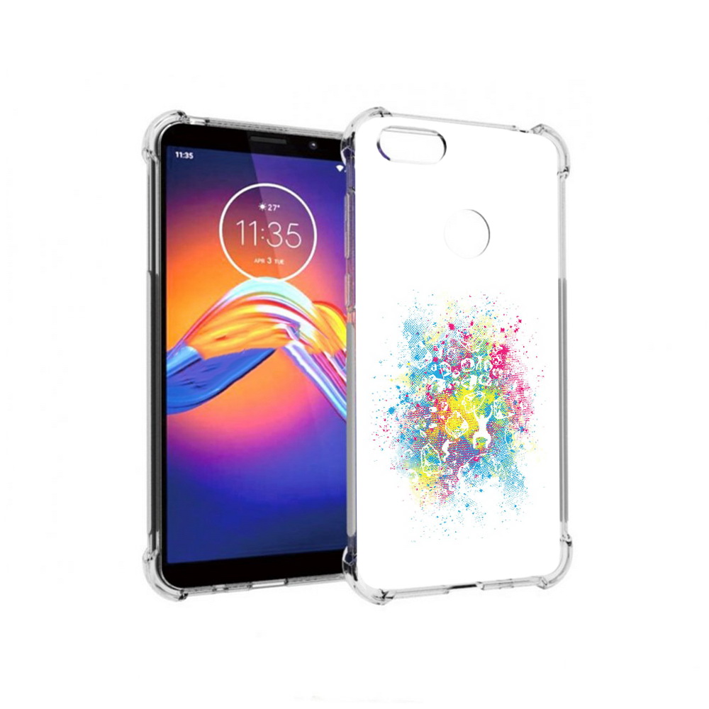 

Чехол MyPads Tocco для Motorola Moto E6 акварель абстракция (PT227058.343.214), Прозрачный, Tocco