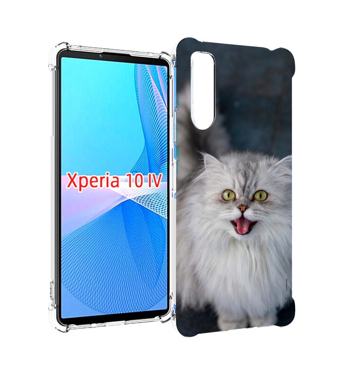 

Чехол MyPads порода кошки британская длинная для Sony Xperia 10 IV (10-4), Прозрачный, Tocco