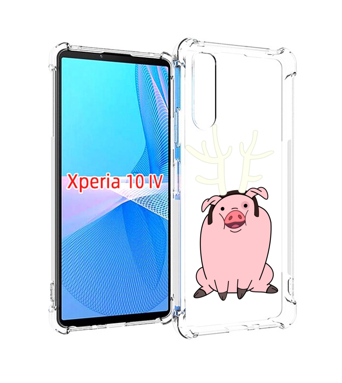 

Чехол MyPads поросенок-с-рогами для Sony Xperia 10 IV (10-4), Прозрачный, Tocco