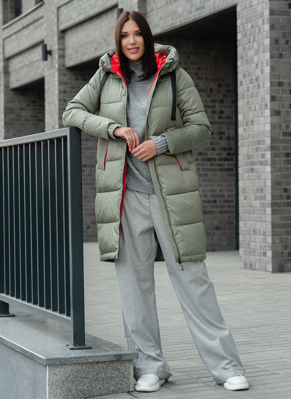 

Пальто женское WINTERRA 57130 зеленое 46 RU, 57130
