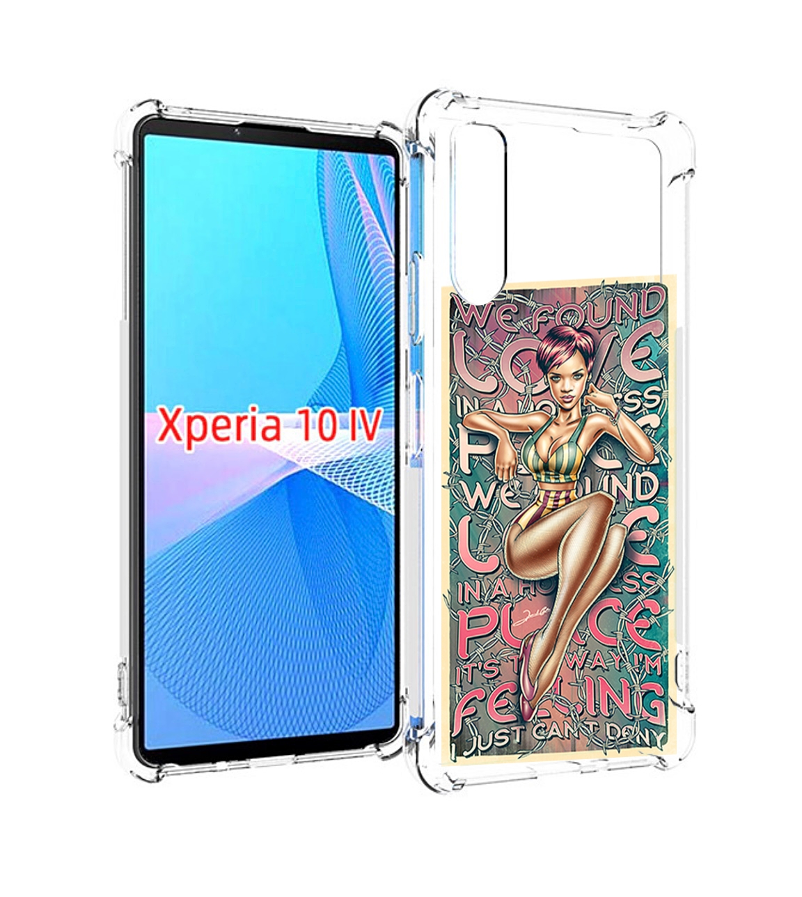 

Чехол MyPads постер-рианна для Sony Xperia 10 IV (10-4), Прозрачный, Tocco