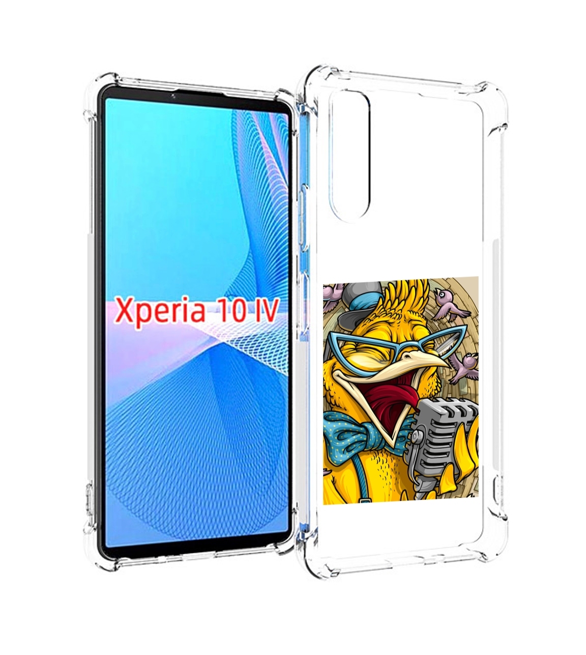 

Чехол MyPads поющая птичка для Sony Xperia 10 IV (10-4), Прозрачный, Tocco