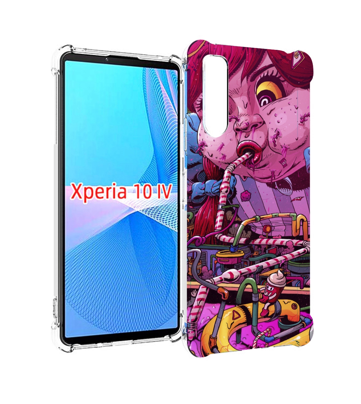 

Чехол MyPads прикольная сладкая картинка для Sony Xperia 10 IV (10-4), Прозрачный, Tocco