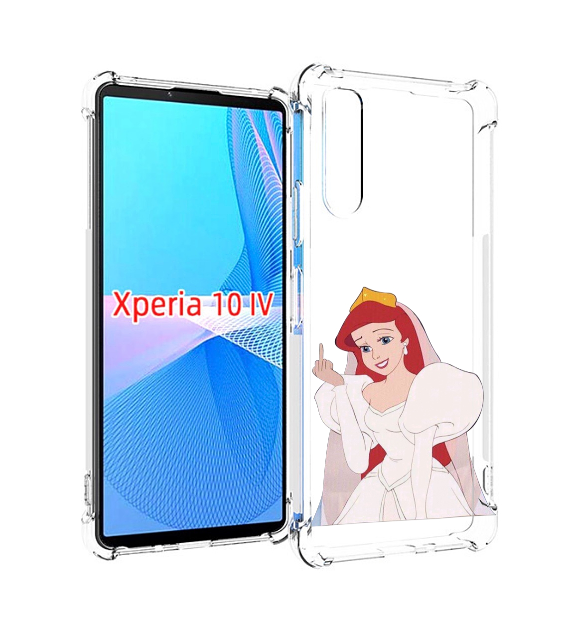 

Чехол MyPads принцесса-Русалочка-Ариель женский для Sony Xperia 10 IV (10-4), Прозрачный, Tocco