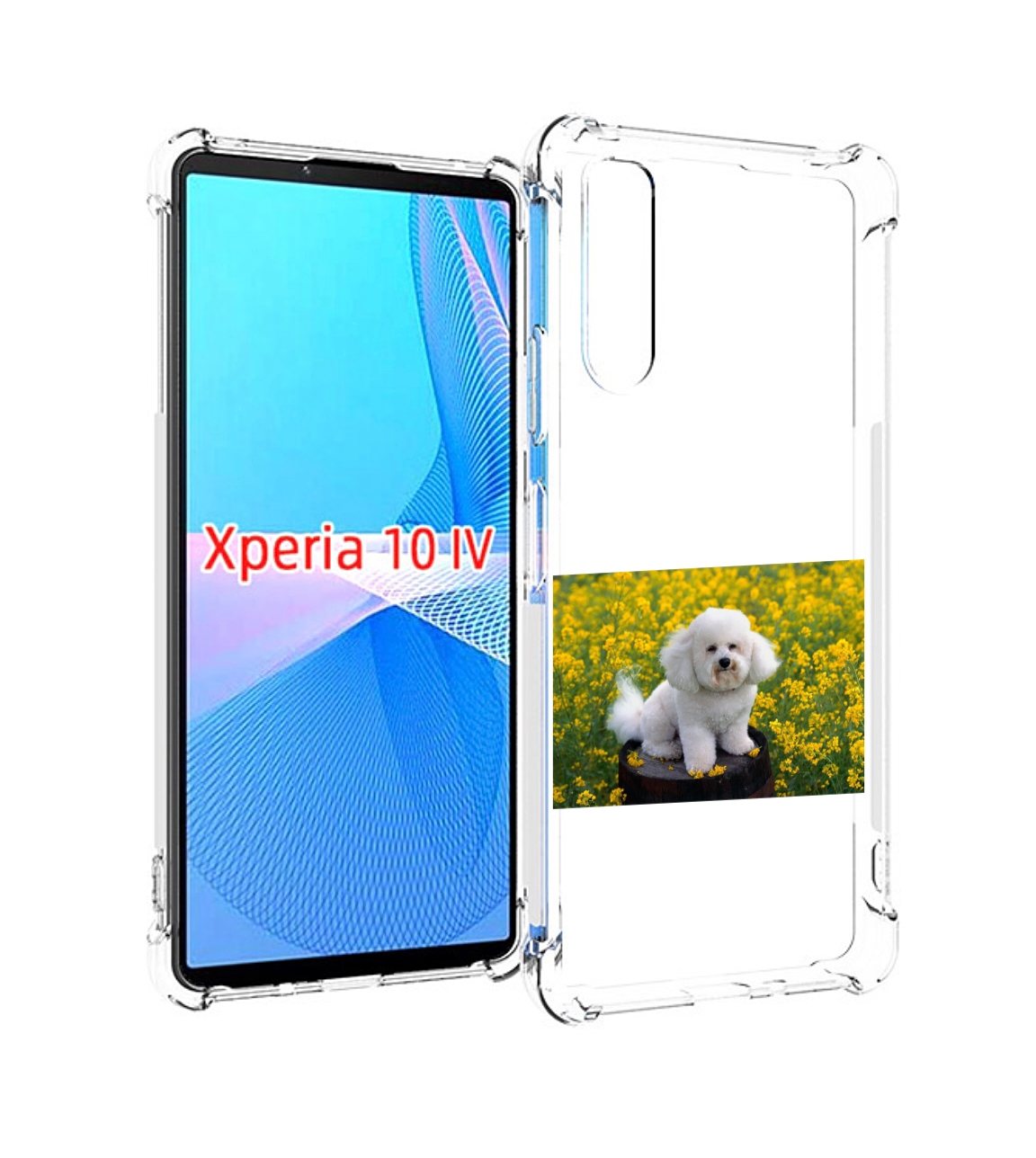 

Чехол MyPads пудель белыи для Sony Xperia 10 IV (10-4), Прозрачный, Tocco