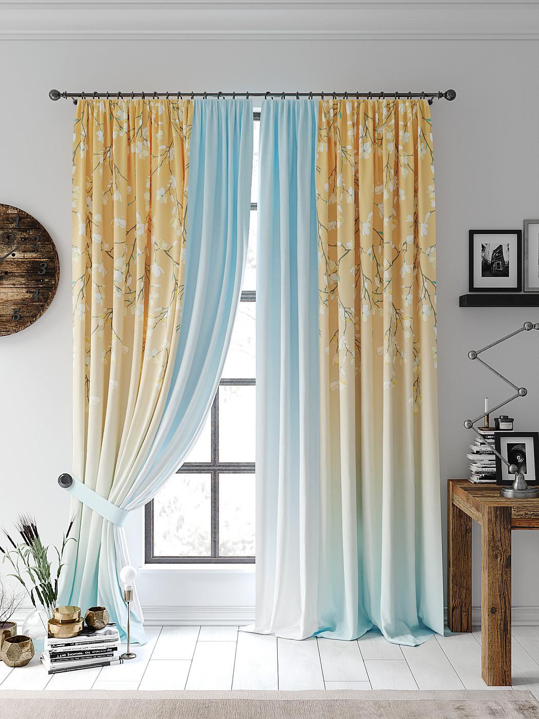 

Комплекты штор AT HOME Фрилирен высота 270 см, ширина 220 см, Белый, 954110
