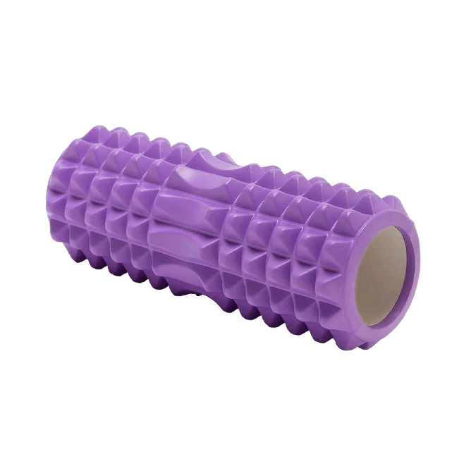 Массажные ролики для йоги и фитнеса 2 в 1, фиолетовый/чёрный, DASWERK, 680025