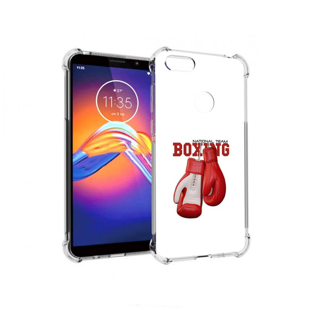 фото Чехол mypads tocco для motorola moto e6 боксерские перчатки (pt227058.343.244)