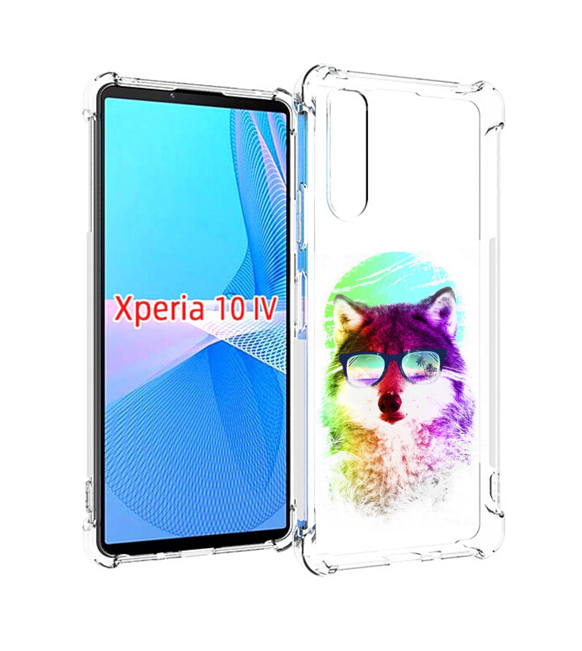 

Чехол MyPads радужный волк детский для Sony Xperia 10 IV (10-4), Прозрачный, Tocco