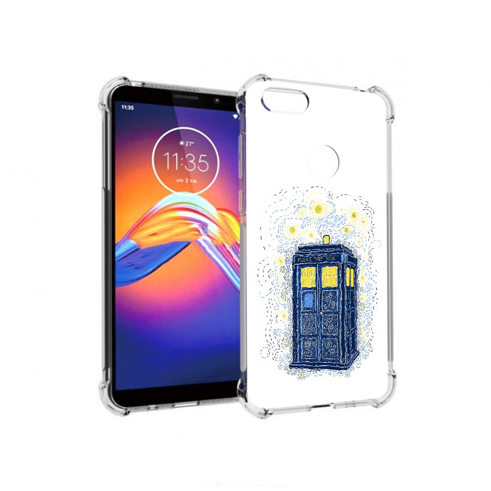 

Чехол MyPads Tocco для Motorola Moto E6 будка рисунок (PT227058.343.249), Прозрачный, Tocco