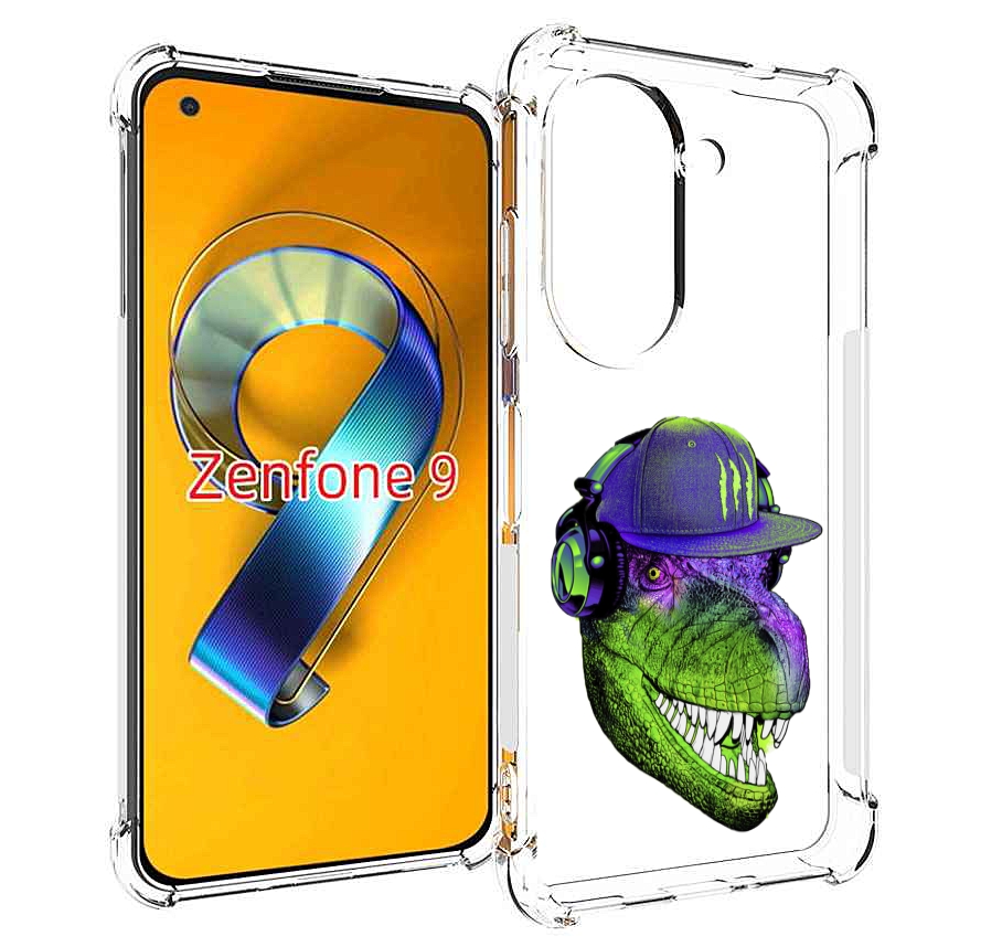 Чехол MyPads Динозавр в кепке для Asus Zenfone 9 (AI2202)
