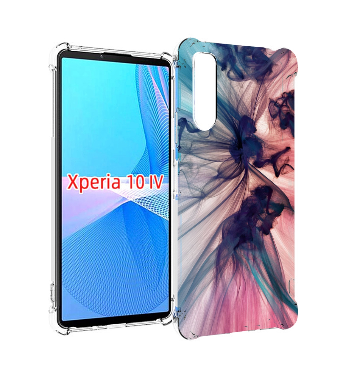 

Чехол MyPads разноцветный дым для Sony Xperia 10 IV (10-4), Прозрачный, Tocco