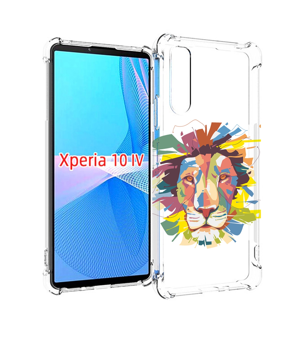 

Чехол MyPads разноцветный-лев детский для Sony Xperia 10 IV (10-4), Прозрачный, Tocco