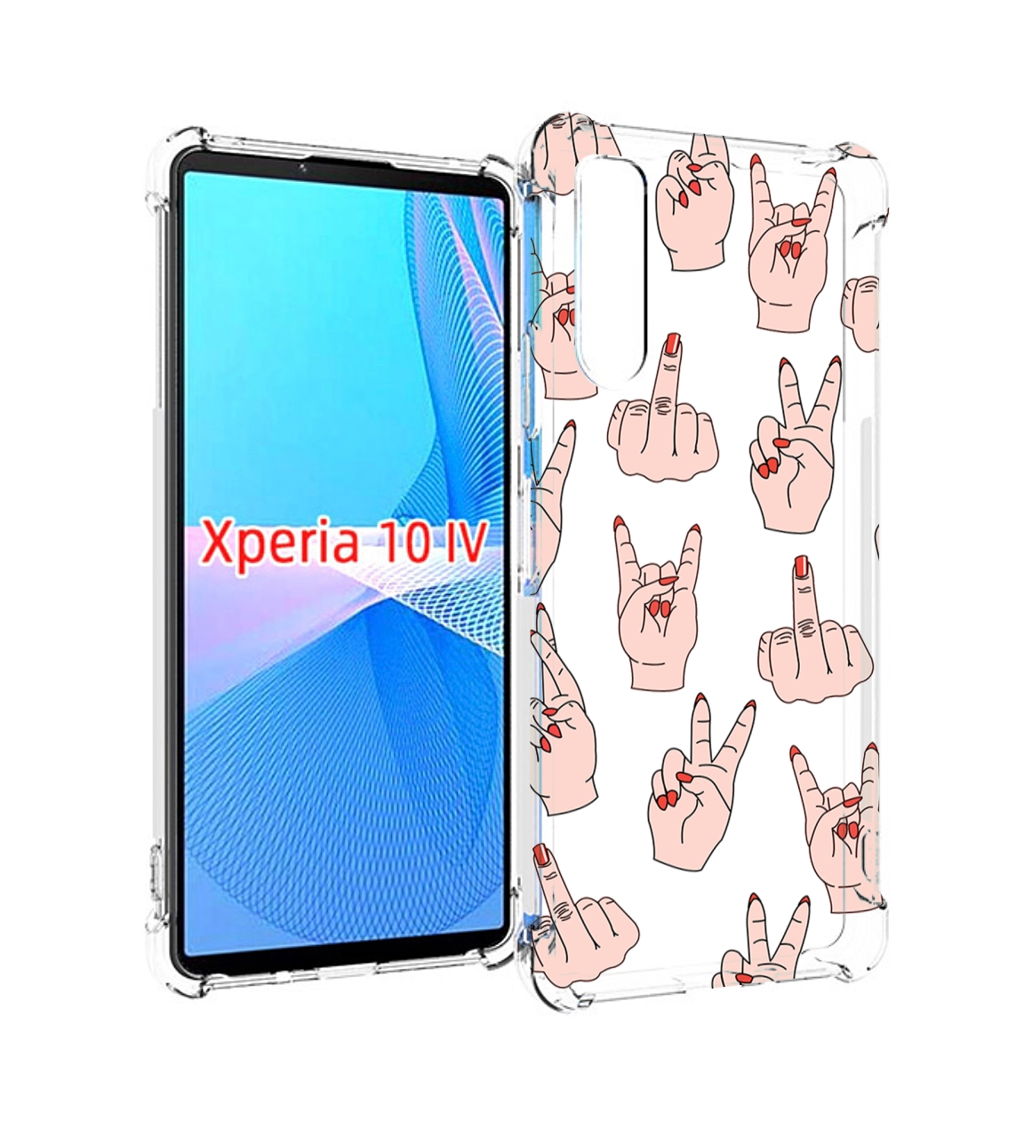 

Чехол MyPads разные-ручки для Sony Xperia 10 IV (10-4), Прозрачный, Tocco