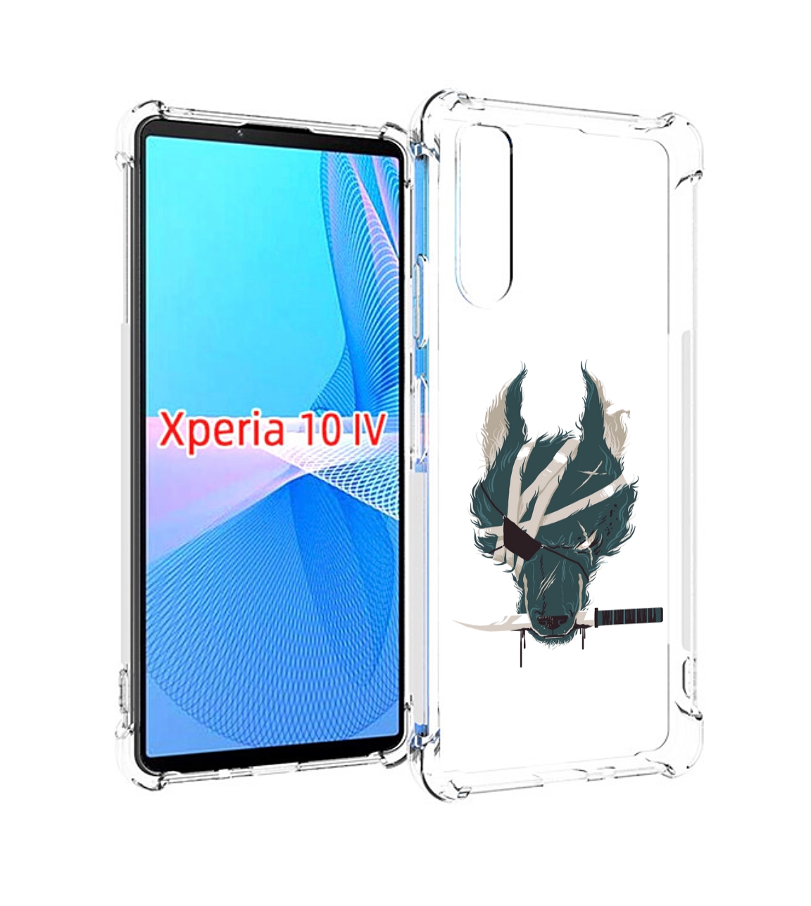 

Чехол MyPads волк-разбойник для Sony Xperia 10 IV (10-4), Прозрачный, Tocco