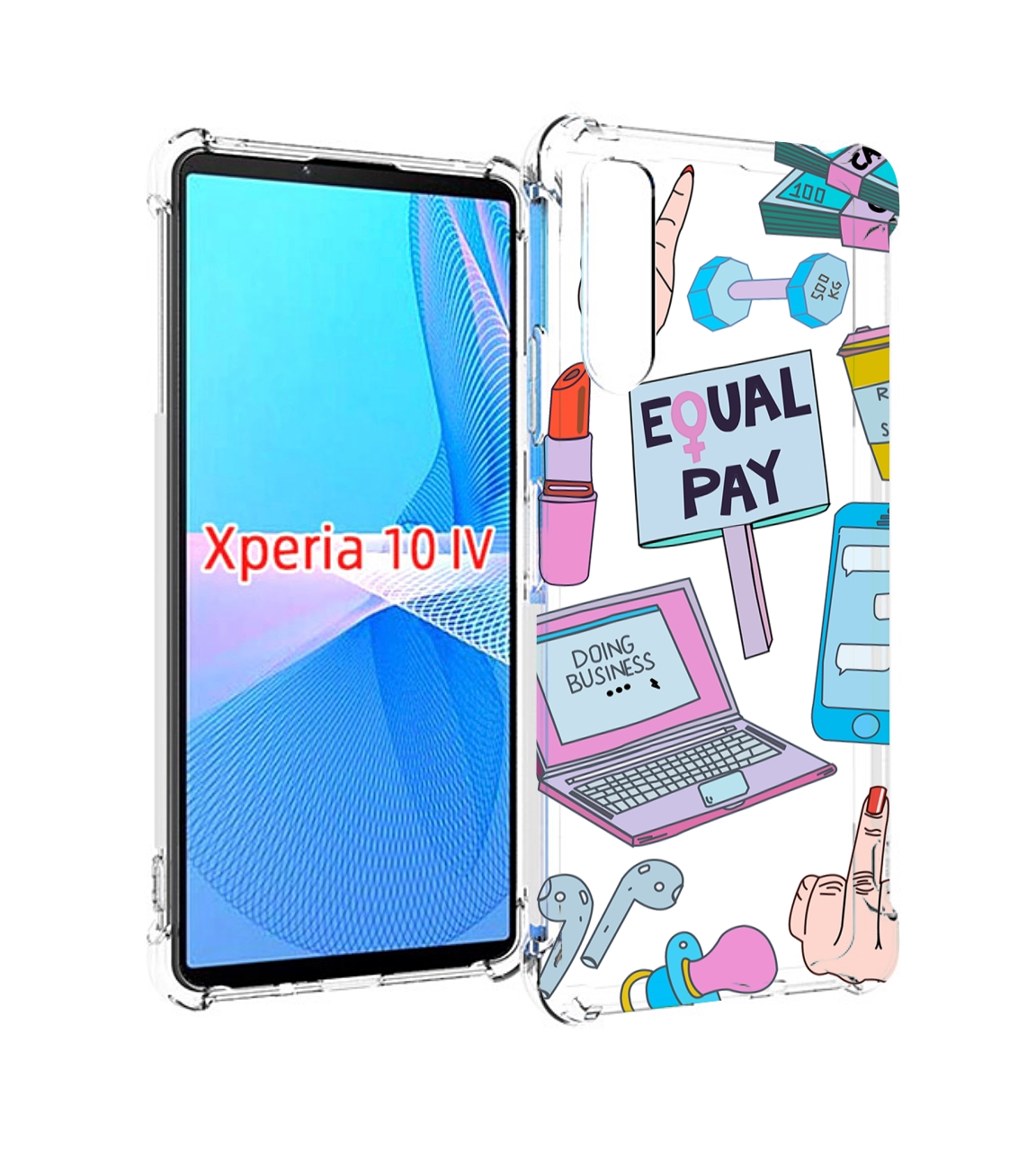 

Чехол MyPads разные-штучки для Sony Xperia 10 IV (10-4), Прозрачный, Tocco