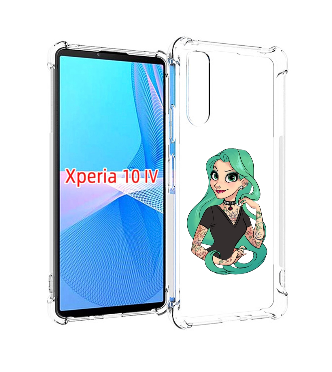 

Чехол MyPads рапунцель-в-тату женский для Sony Xperia 10 IV (10-4), Прозрачный, Tocco