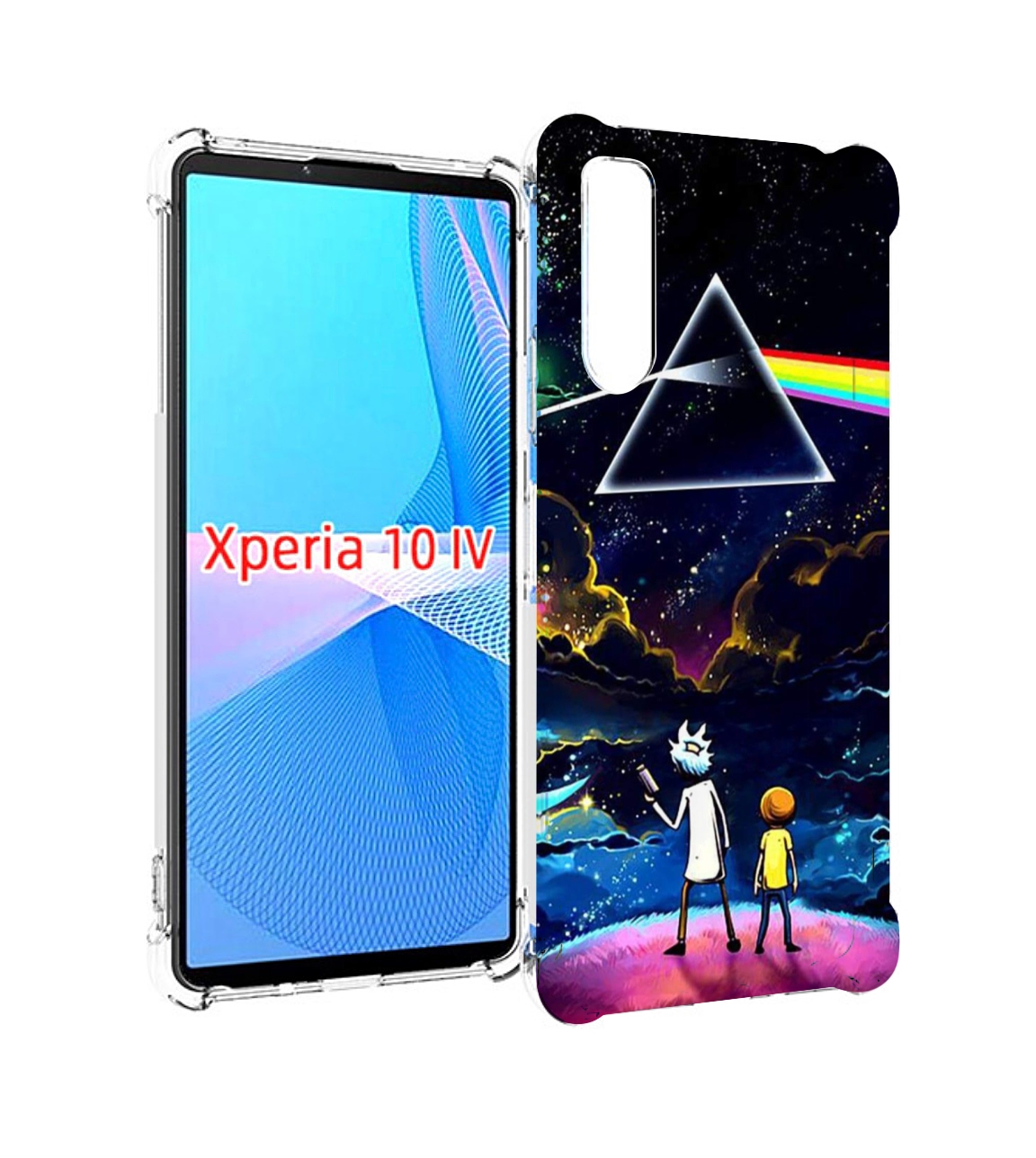 

Чехол MyPads рик и морти в космосе для Sony Xperia 10 IV (10-4), Прозрачный, Tocco