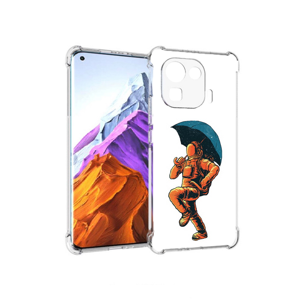 

Чехол MyPads Tocco для Xiaomi 11 Pro шагающий космонавт с зонтом (PT144585.286.695), Прозрачный, Tocco