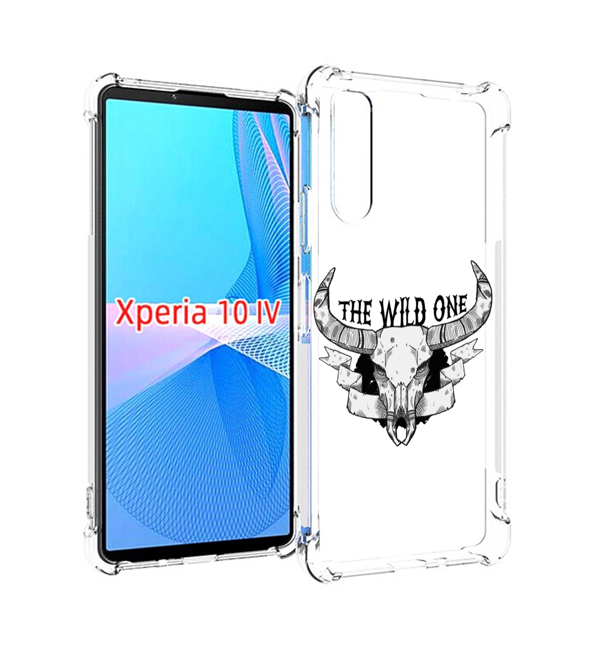 

Чехол MyPads рогатый-череп-оленя для Sony Xperia 10 IV (10-4), Прозрачный, Tocco