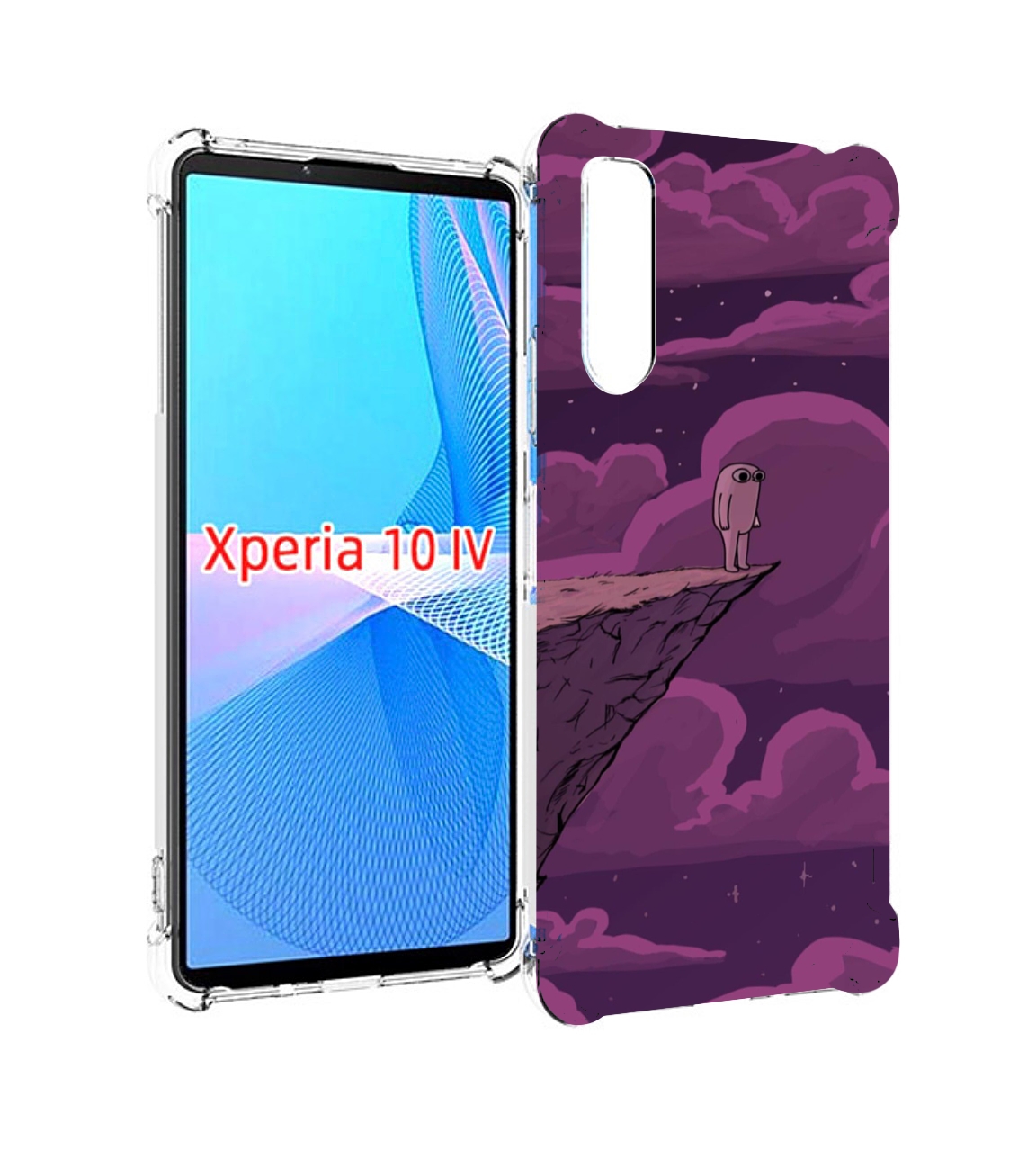 

Чехол MyPads розовая-фасолька для Sony Xperia 10 IV (10-4), Прозрачный, Tocco