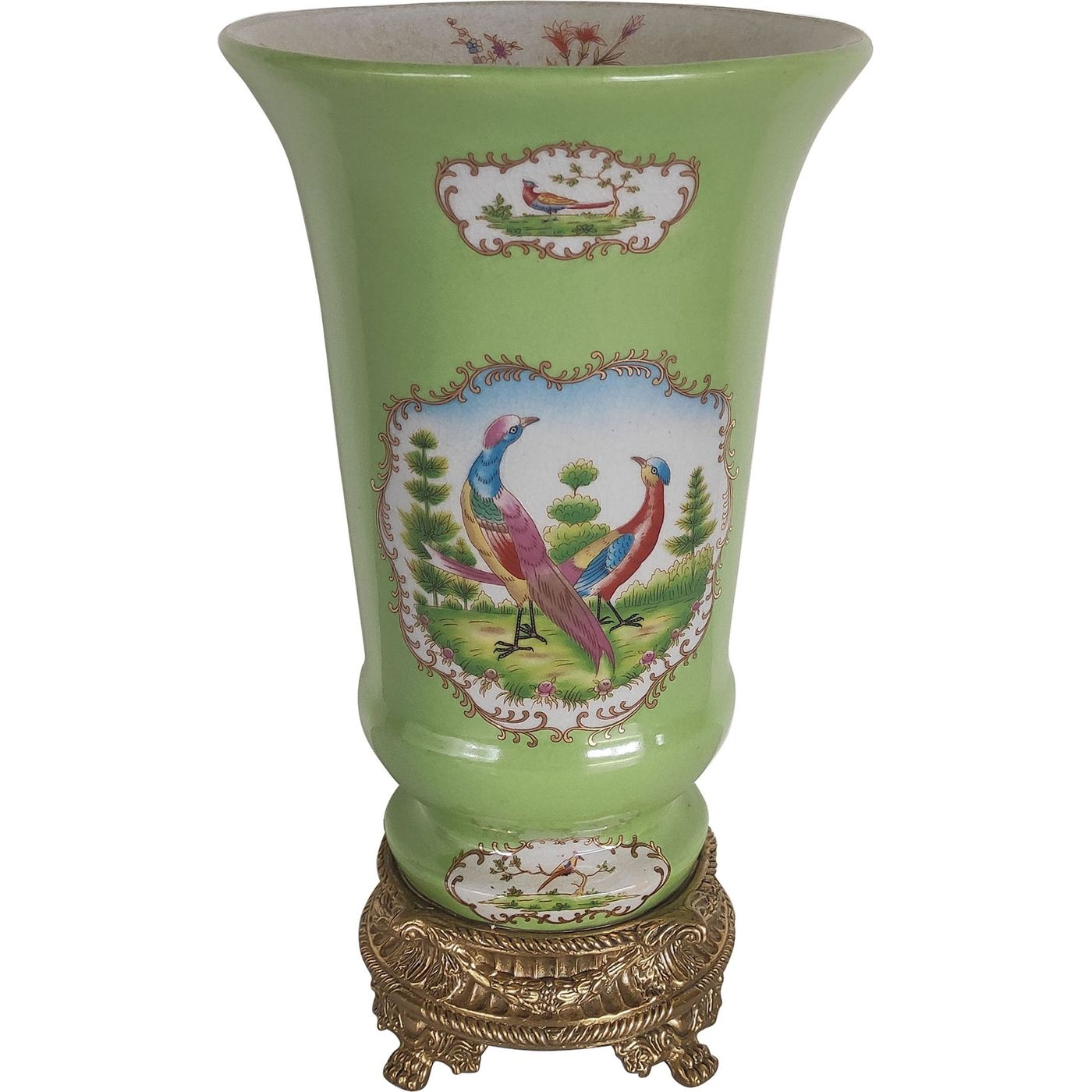 

Ваза фарфоровая Glasar 18 x 18 x 30 см зеленая