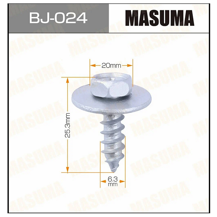 фото Саморез 6x20мм masuma bj-024