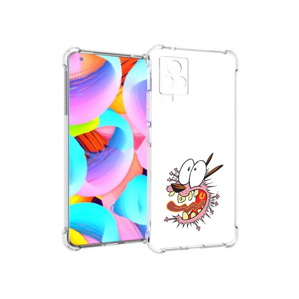 

Чехол MyPads Tocco для Vivo IQOO 7 испуганный бобик, Прозрачный, Tocco