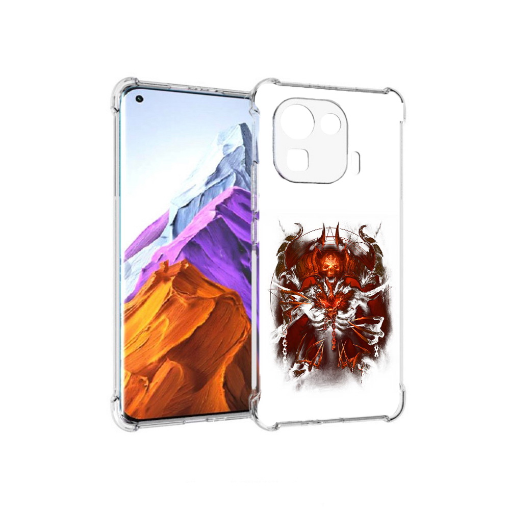 

Чехол MyPads Tocco для Xiaomi 11 Pro яркий демон (PT144585.286.708), Прозрачный, Tocco
