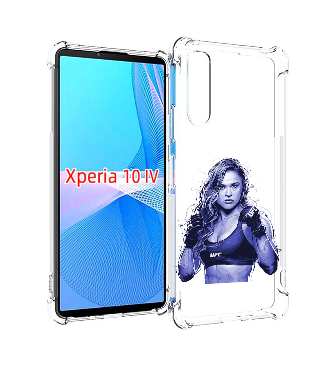 

Чехол MyPads ронда-роузи-юфс для Sony Xperia 10 IV (10-4), Прозрачный, Tocco