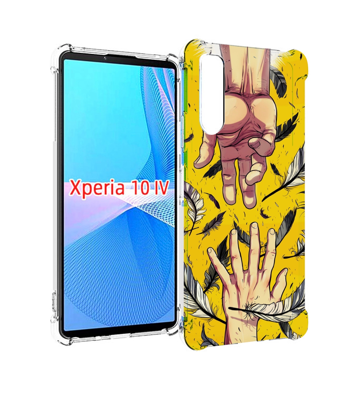 

Чехол MyPads рука-в-руку для Sony Xperia 10 IV (10-4), Прозрачный, Tocco