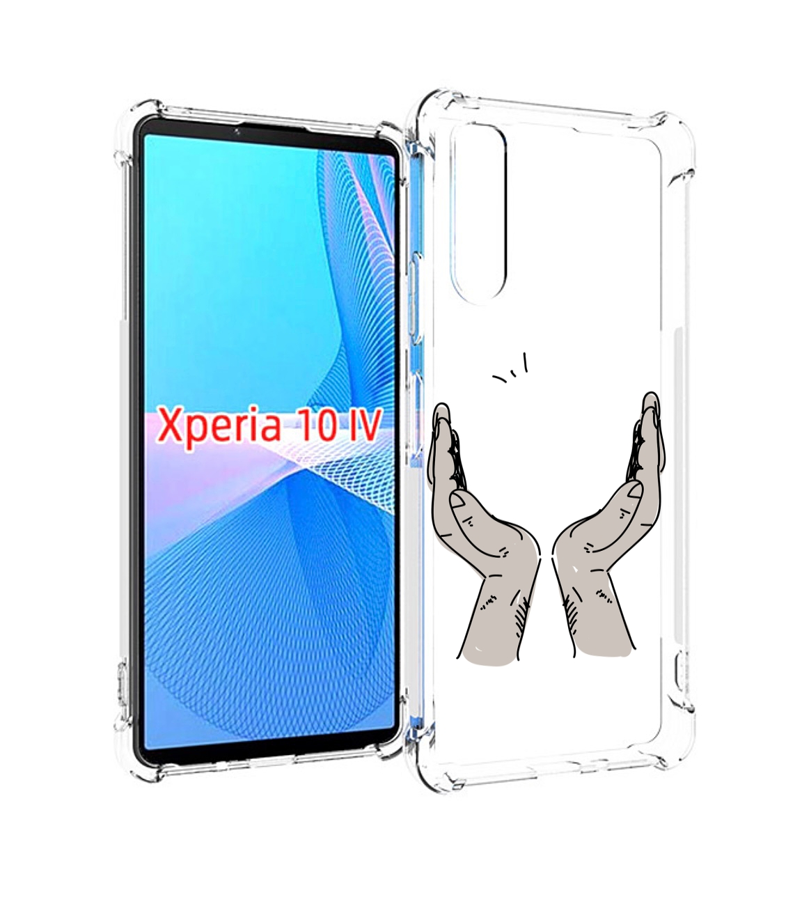 

Чехол MyPads руки-тянутся-к-небу для Sony Xperia 10 IV (10-4), Прозрачный, Tocco