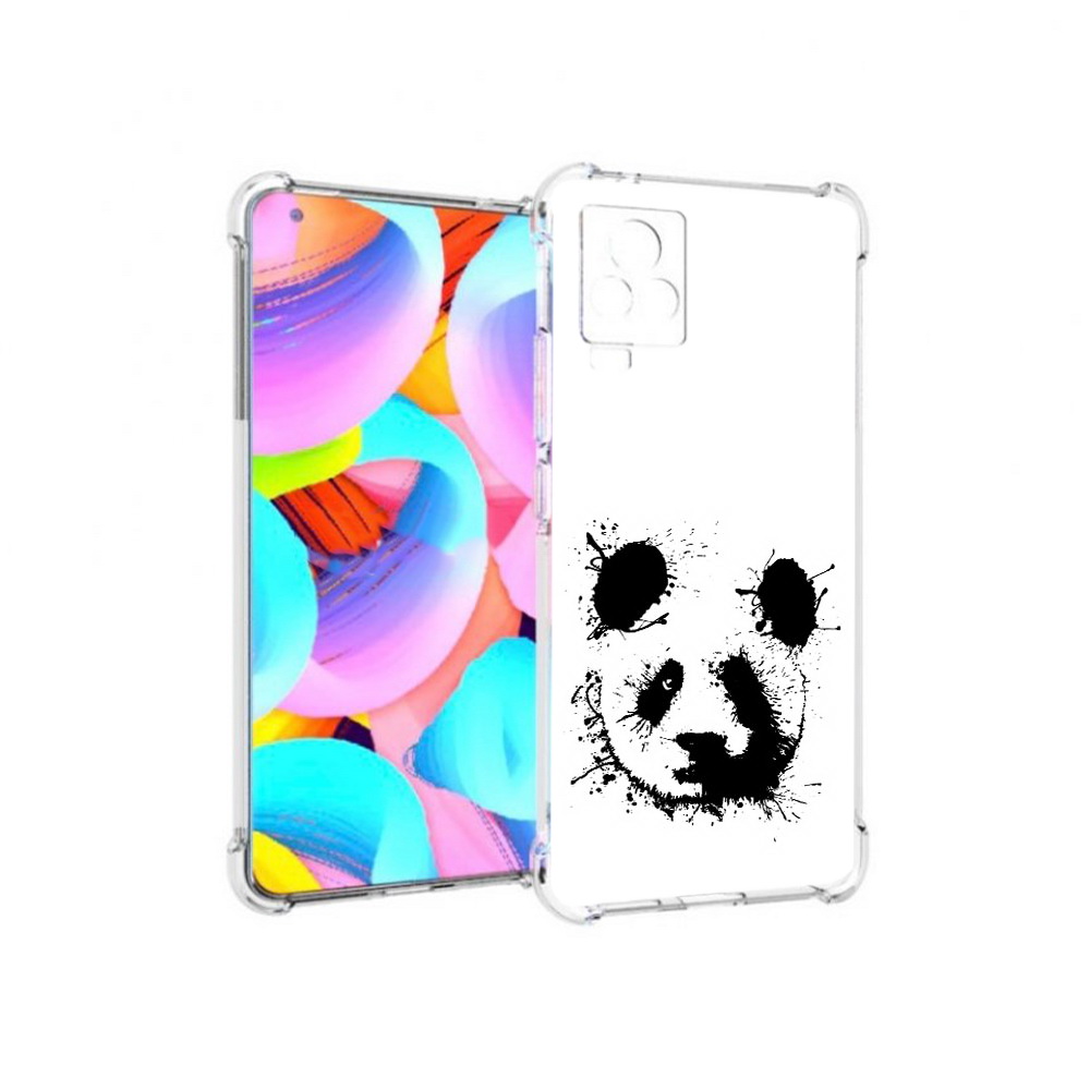 

Чехол MyPads Tocco для Vivo IQOO 7 клякса-панда, Прозрачный, Tocco