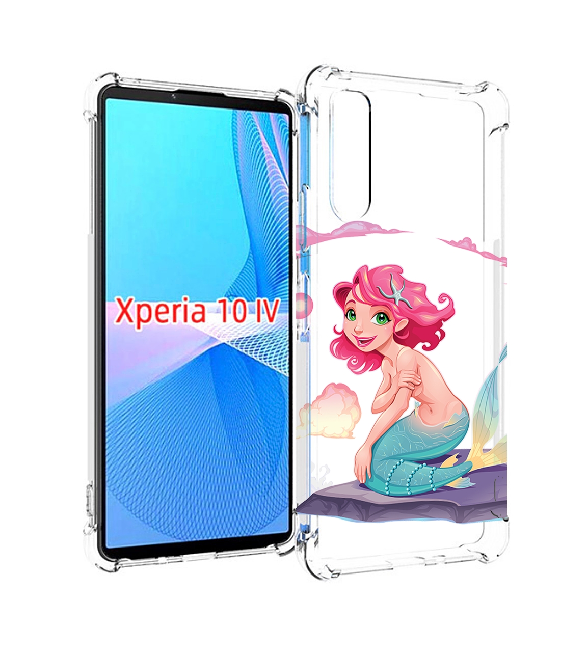 

Чехол MyPads русалочка для Sony Xperia 10 IV (10-4), Прозрачный, Tocco