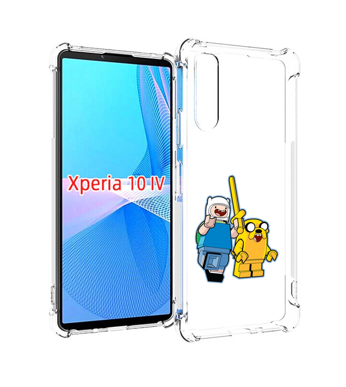 

Чехол MyPads время приключений лего для Sony Xperia 10 IV (10-4), Прозрачный, Tocco