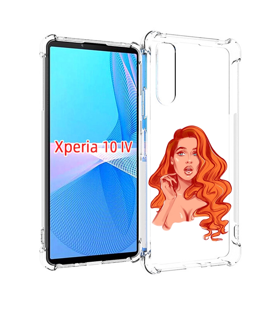 

Чехол MyPads рыжая-девушка-модельной-внешности женский для Sony Xperia 10 IV (10-4), Прозрачный, Tocco