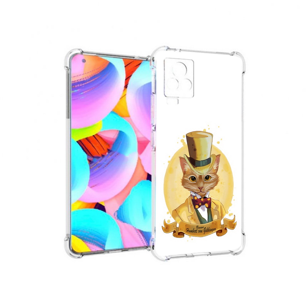 

Чехол MyPads Tocco для Vivo IQOO 7 кот юрист, Прозрачный, Tocco