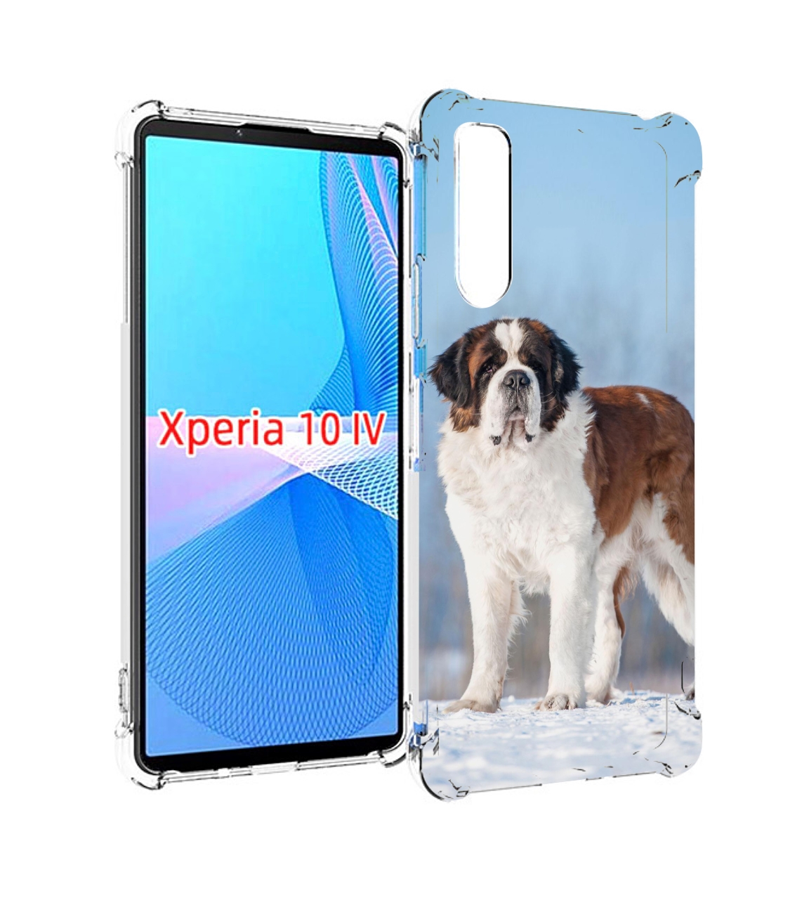 

Чехол MyPads сенбернар для Sony Xperia 10 IV (10-4), Прозрачный, Tocco