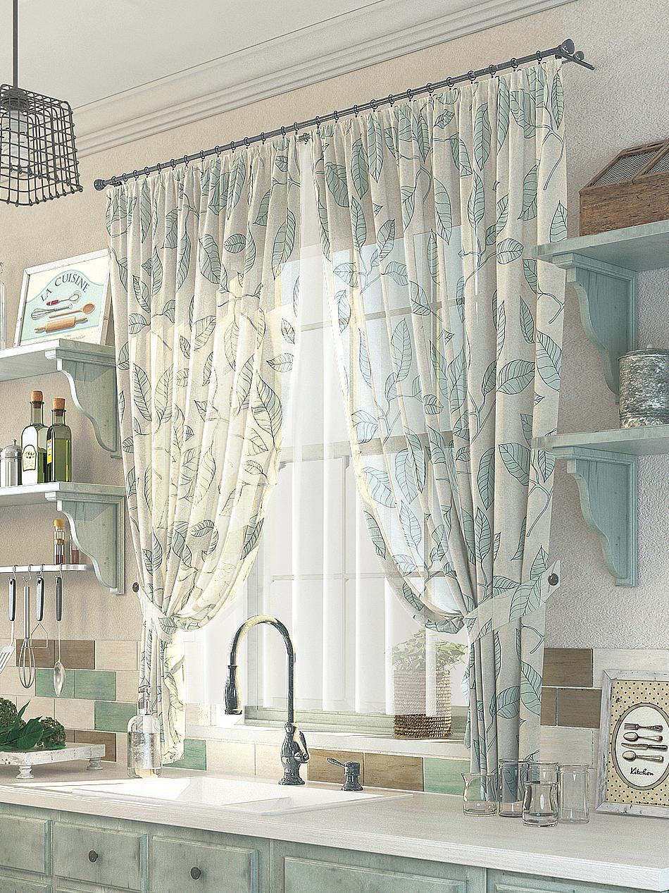 

Комплекты штор AT HOME Лапини высота 180 см, ширина 150 см, Бежевый, 976015