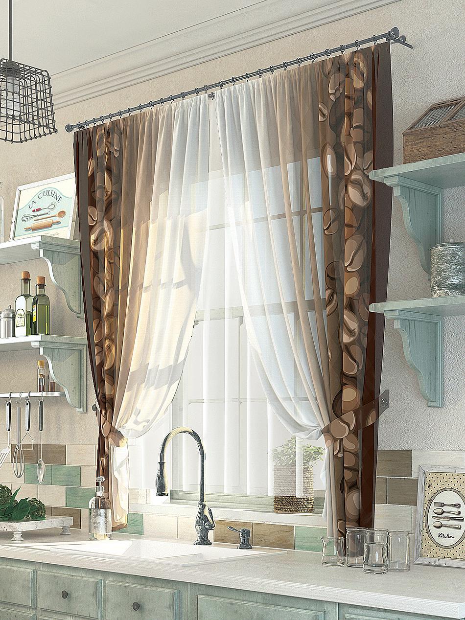 

Комплекты штор AT HOME Гавана высота 180 см, ширина 150 см, Бежевый, 976017