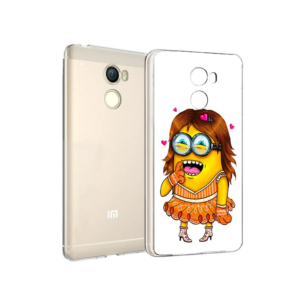 

Чехол MyPads Tocco для Xiaomi Redmi 4 Миньон девочка (PT47306.287.116), Прозрачный, Tocco