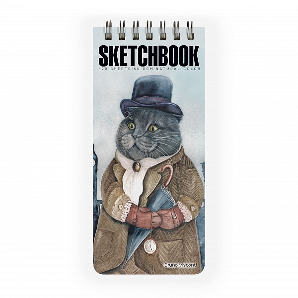 фото Блокнот скетчбук sketchbook bv, 105х220 мм, 120 л. на гребне (6 видов). цена за 1 шт. brunovisconti