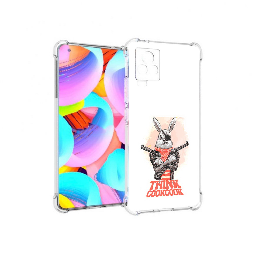 

Чехол MyPads Tocco для Vivo IQOO 7 кролик пират, Прозрачный, Tocco