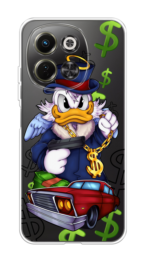 

Чехол на Tecno Spark 30 5G Scrooge McDuck with a Gold Chain, Красный;синий;белый, 309750-1